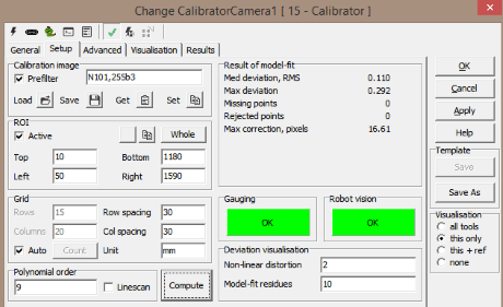 The polynominal order is very important - almost double the accuracy